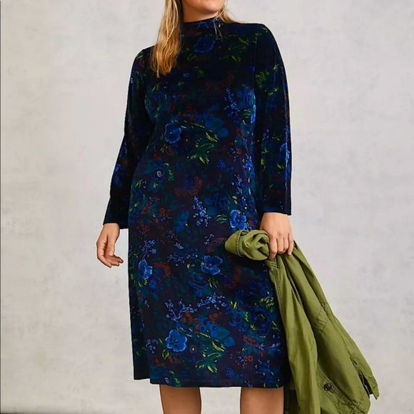 Anthropologie Dresses & Skirts - Anthro Constance Velvet Midi Dress 3X